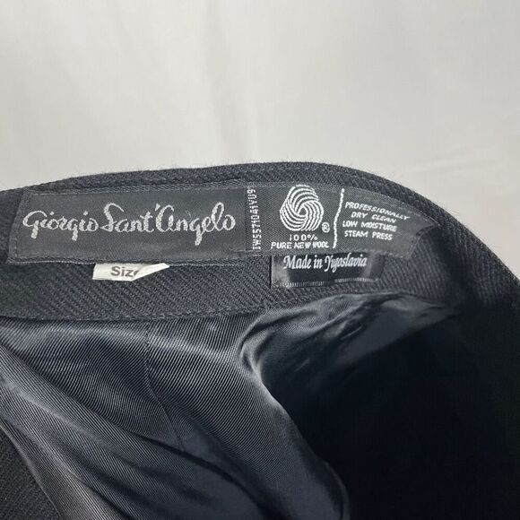 Vintage Giorgio Sant’Angelo 100% Wool High Rise Pleated Slacks - Women’s 8 - Picture 5 of 6